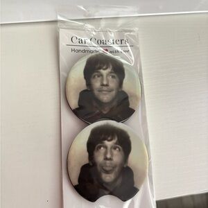 COPY - Black and White Car Coasters ROLE MODEL